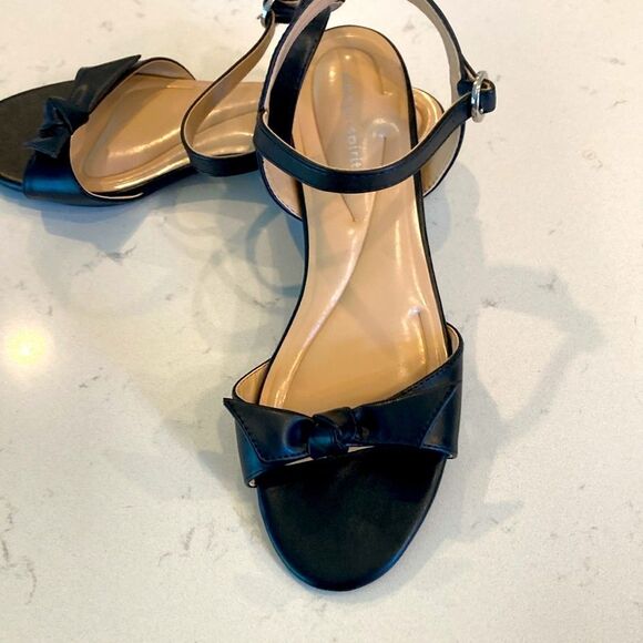 Easy Spirit Ginova Sandal Black leather Women's flat comfortable summer Sandals - Picture 4 of 8